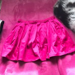 Hot pink skirt